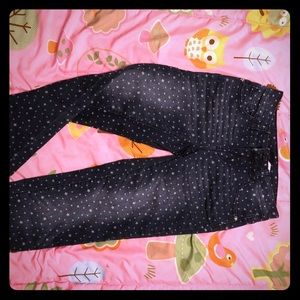 Girls Justice skinny dark jeans with star print